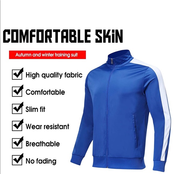 Mens Tracksuit Set Training Suits Sportswear - Picture 3 of 5